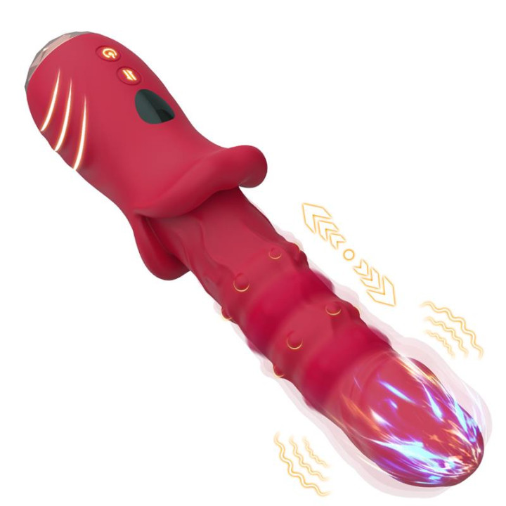 Vibrador con Calor y Movimiento Vertical con Pantalla Digital de Urban Sky | VibraZon
