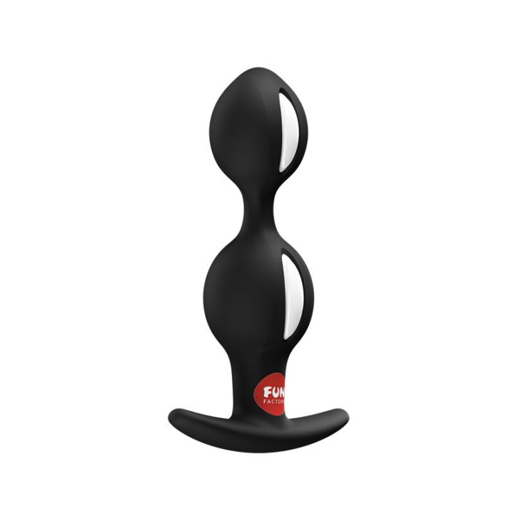 B Balls Duo Plug Anal Negro de Fun Factory | VibraZon