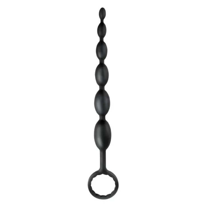 Cadena Anal First-Time Fun Beads Negro de Anal Fantasy Collect.