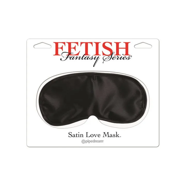 Antifaz de Satén Negro de Fetish Fantasy Series