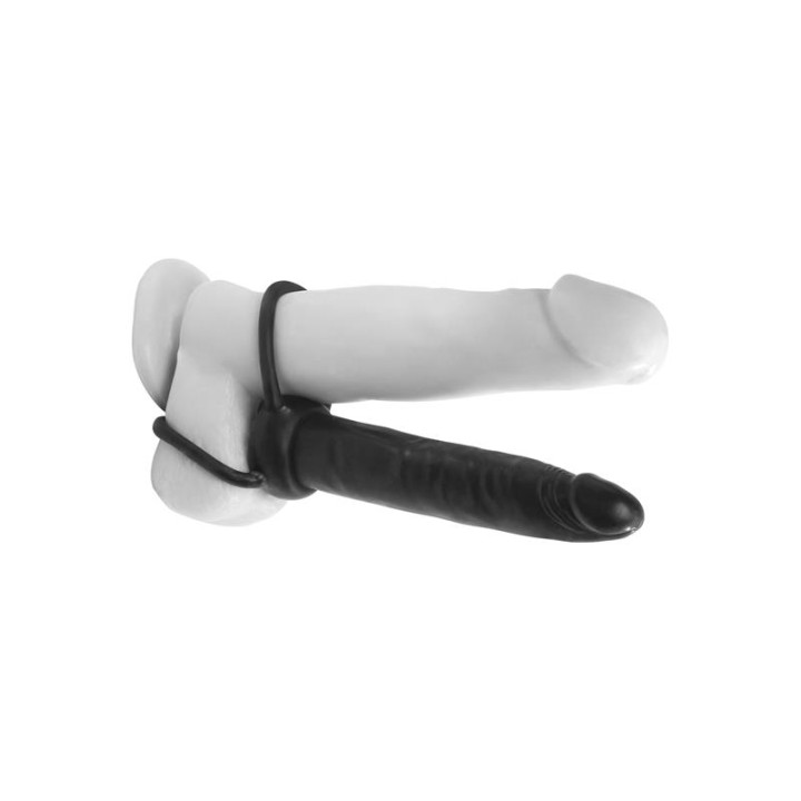 Dildo Anal Double Trouble - Color Negro de Anal Fantasy Collect. | VibraZon