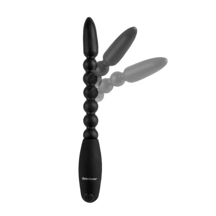 Bolas Anales con Vibración Flexa Pleaser Negro de Anal Fantasy Collect. | VibraZon