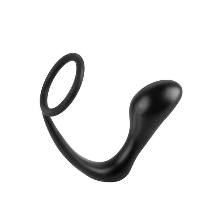 Plug Anal y Anillo Ass-Gasm Negro de Anal Fantasy Collect.