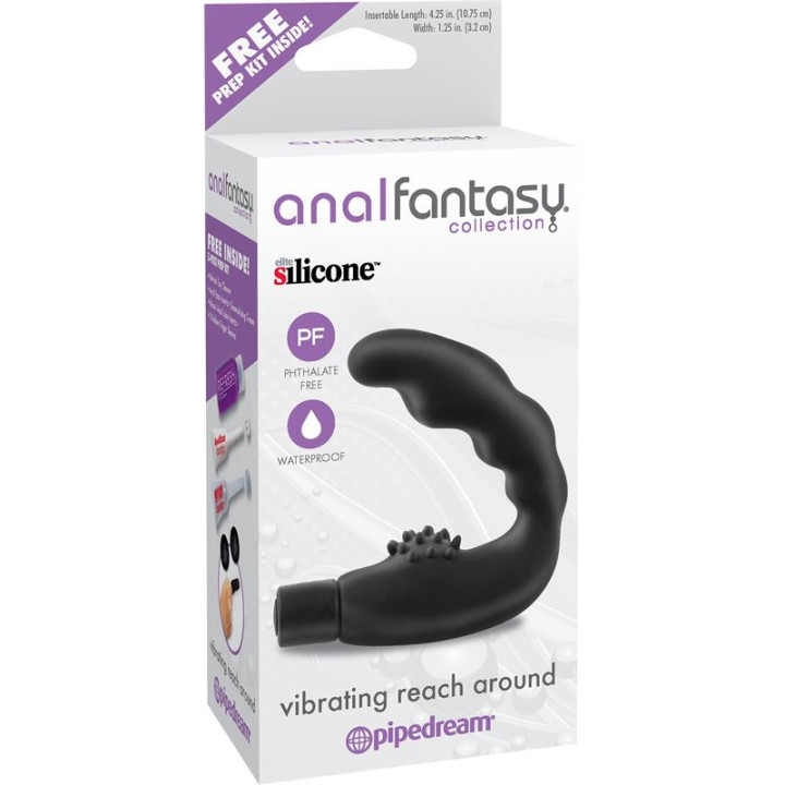 Estimulador Anal con Vibración Color Negro de Anal Fantasy Collect. | VibraZon