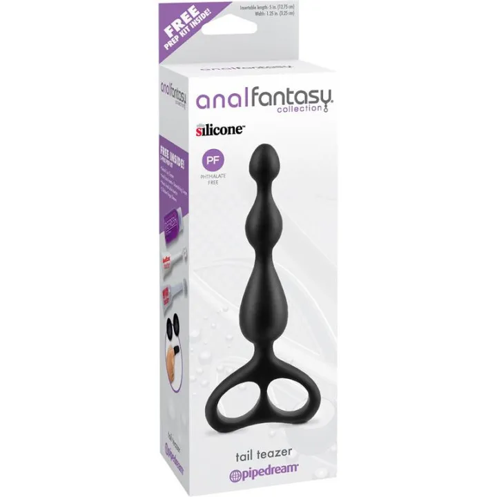Estimulador Anal Tail Teazer Negro de Anal Fantasy Collect.