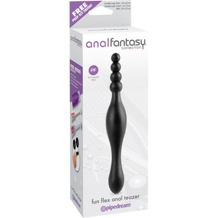 Estimulador Anal Fun Flex Anal Teazer Negro de Anal Fantasy Collect. | VibraZon