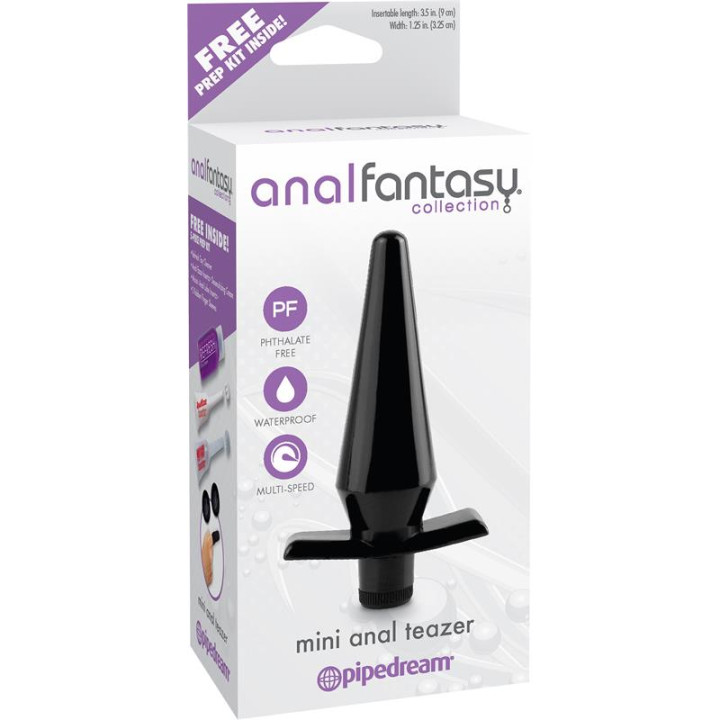 Plug Anal Mini Anal Teazer Negro de Anal Fantasy Collect. | VibraZon