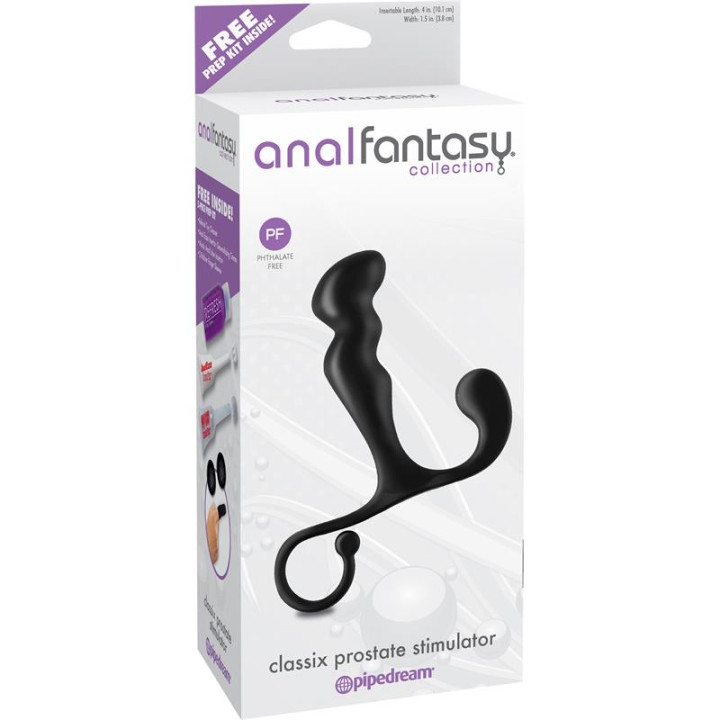 Masajeador Prostático Classix Negro de Anal Fantasy Collect. | VibraZon