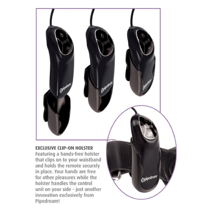 Plug Anal con Vibración y Control Remoto Negro de Anal Fantasy Collect. | VibraZon