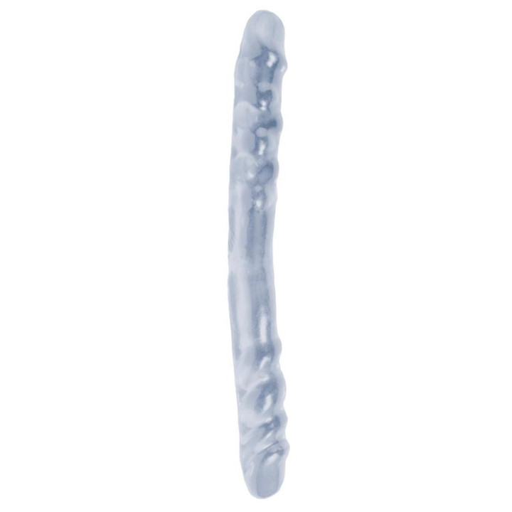 Dildo Doble 40,6 cm Transparente de Basix Rubber Works | VibraZon