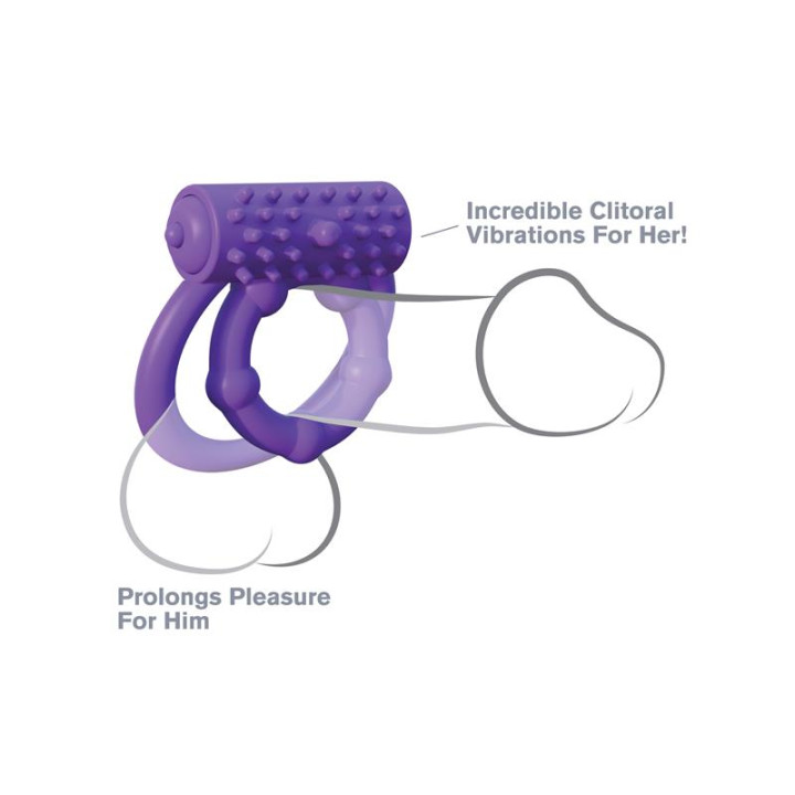 Fantasy C-Ringz Anillo Vibrador Prolongador del Rendimiento Púrpura | VibraZon