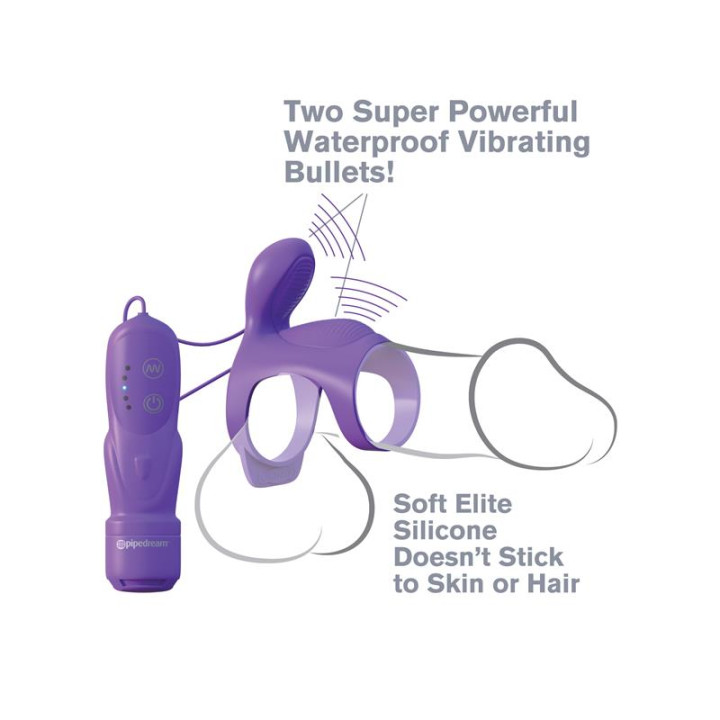Fantasy C-Ringz Anillo Vibrador para Parejas Ultimate Cage Púrpura | VibraZon