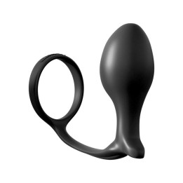 Plug Anal Ass-Gasm Advanced Plug Negro de Anal Fantasy Collect. | VibraZon