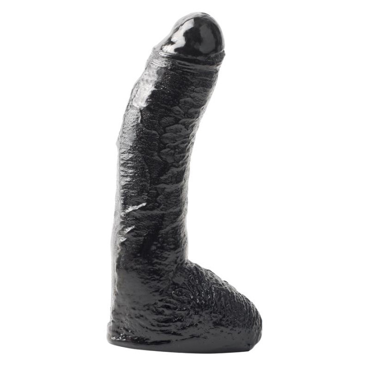 Dildo Fat Boy 18 cm Negro de Basix Rubber Works | VibraZon