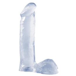 Dildo 19,05 cm Transparente de Basix Rubber Works | VibraZon