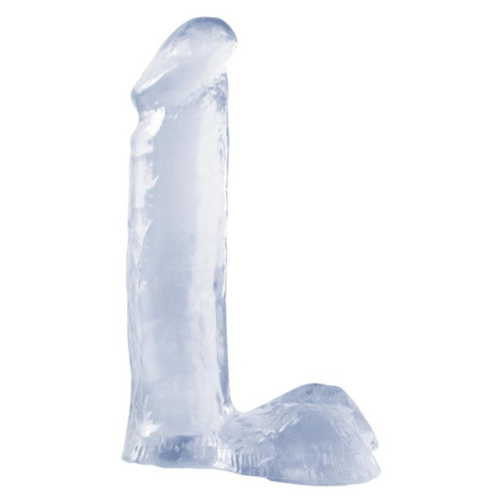 Dildo 19,05 cm Transparente de Basix Rubber Works | VibraZon