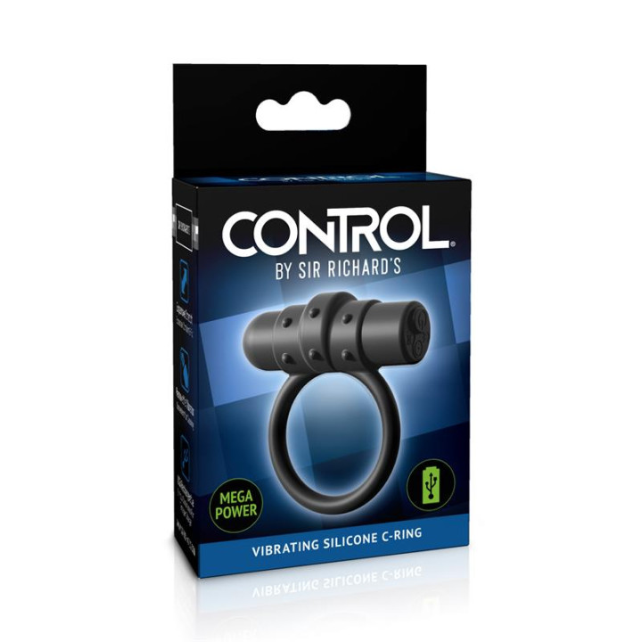 Anillo Vibrador Silicona Recargable Control Vibrating C-Ring de Sir Richards | VibraZon