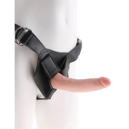 Arnés Ajustable con Dildo 7 Color Natural de King Cock | VibraZon