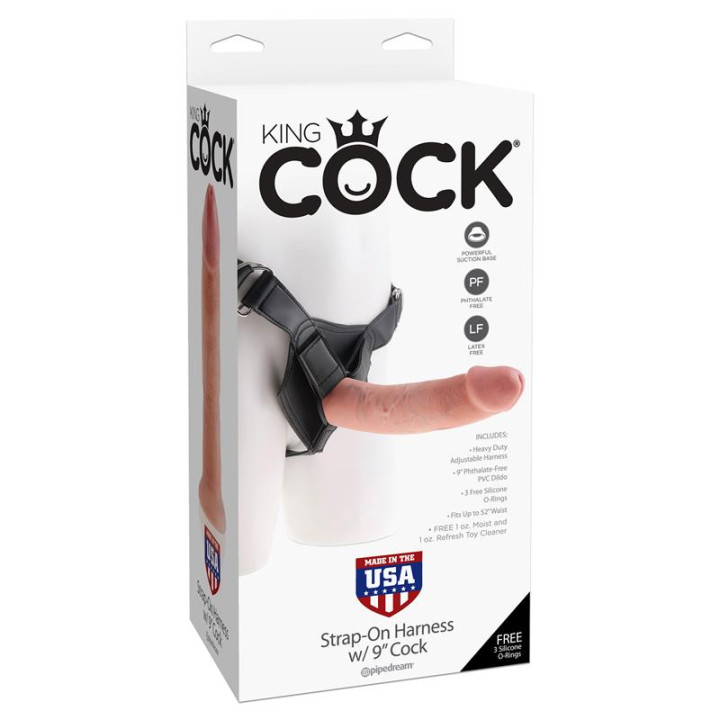 Arnés Ajustable con Dildo 9 de King Cock | VibraZon