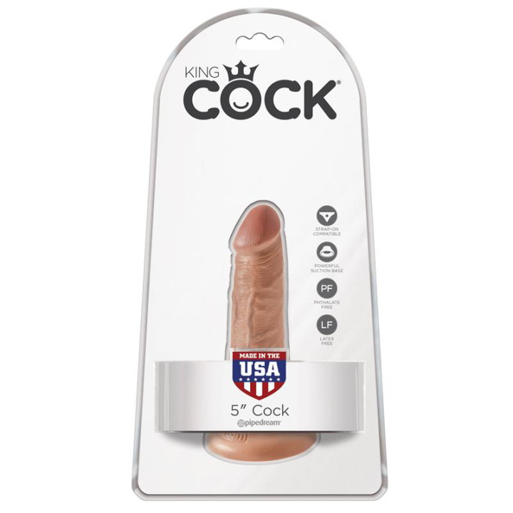 Dildo Reaslista 5 Bronceado de King Cock | VibraZon