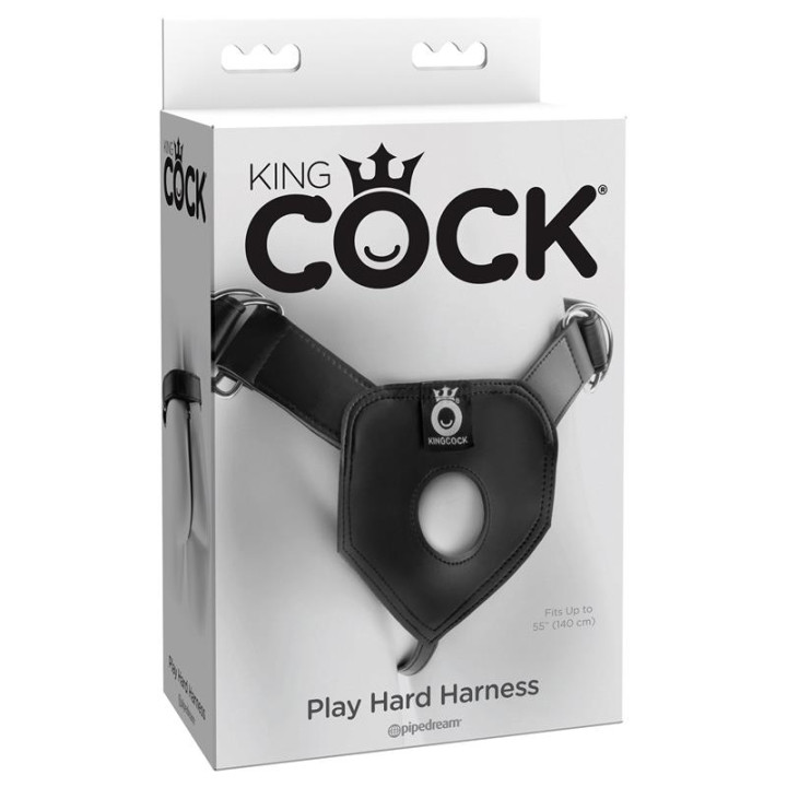 King Cock Play Hard Arnés Negro | VibraZon