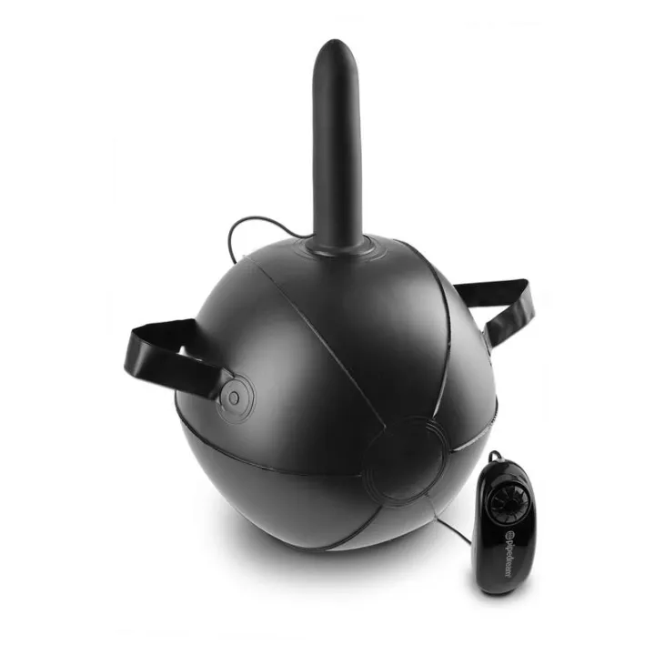King Cock Mini Bola Vibradora con Dildo 7 - Color Marrón