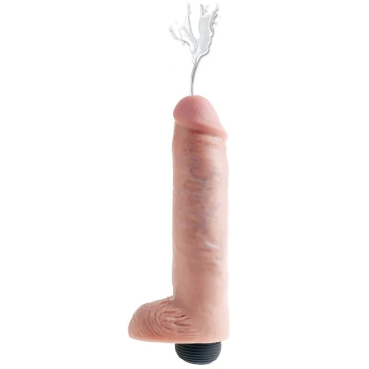 Dildo Reaslista con Testículos con Eyaculación 10 de King Cock