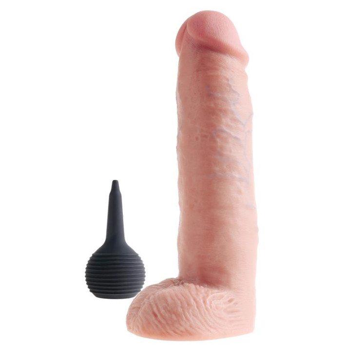 Dildo Reaslista con Testículos con Eyaculación 10 de King Cock | VibraZon