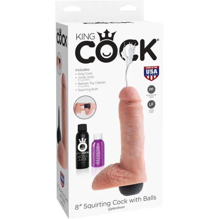 Dildo Realista Eyaculador 8 de King Cock