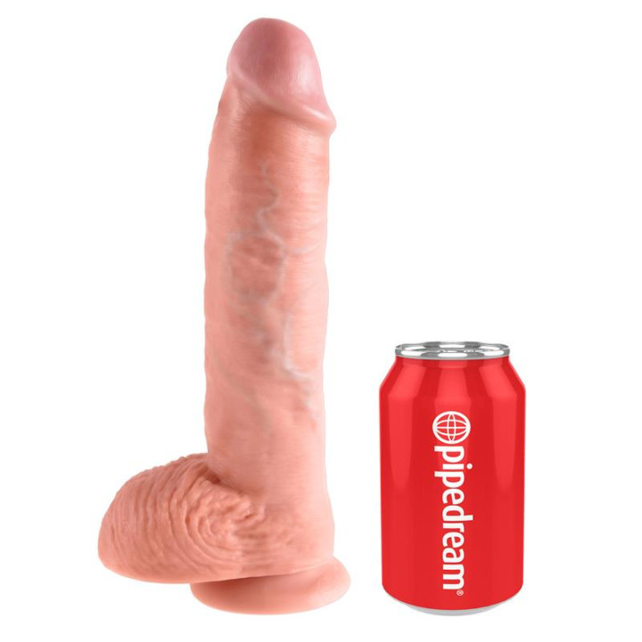 Dildo Reaslista con Testículos 10 de King Cock | VibraZon