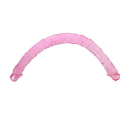 Dildo Doble Color Rosa 44 cm de Baile | VibraZon