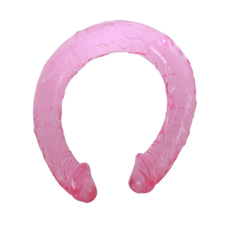 Dildo Doble Color Rosa 44 cm de Baile | VibraZon