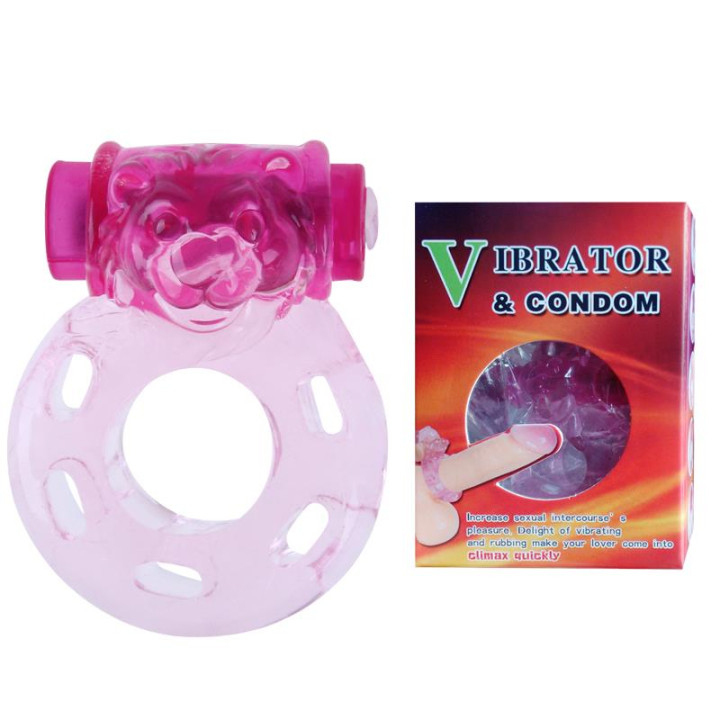 Anillo Vibrador Color Oso Rosa de Baile | VibraZon