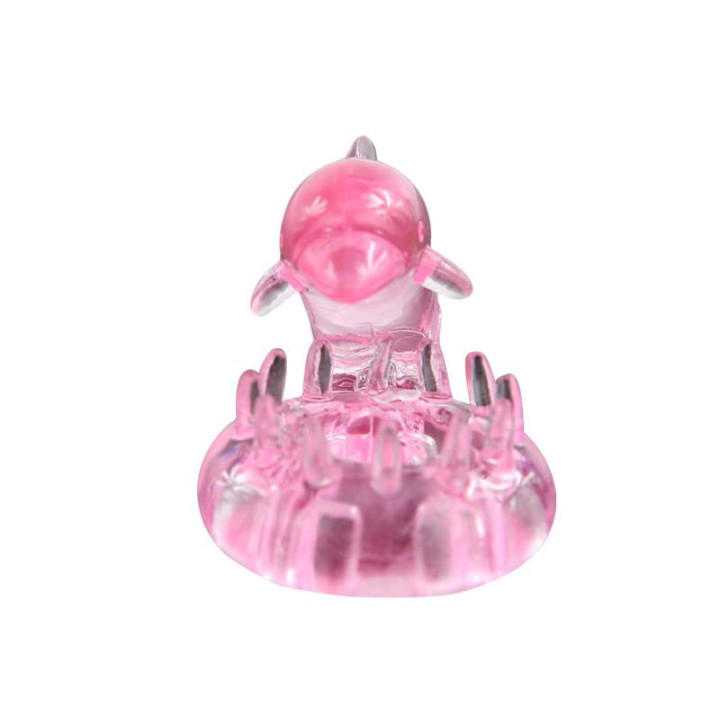 Anillo Vibrador Love Dolphig Ring Rosa de Baile | VibraZon