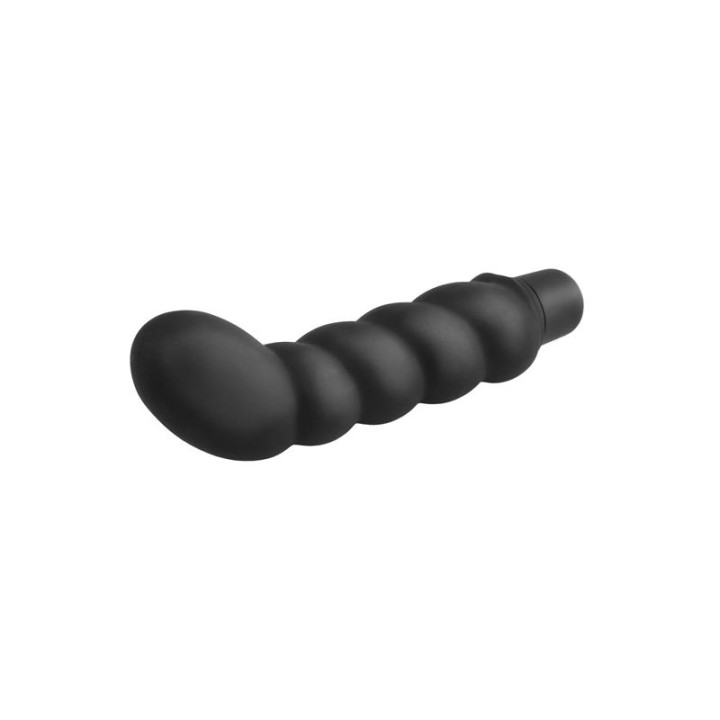 Estimulador Prostático Ribbed P-Spot Vibe Negro de Anal Fantasy Collect. | VibraZon