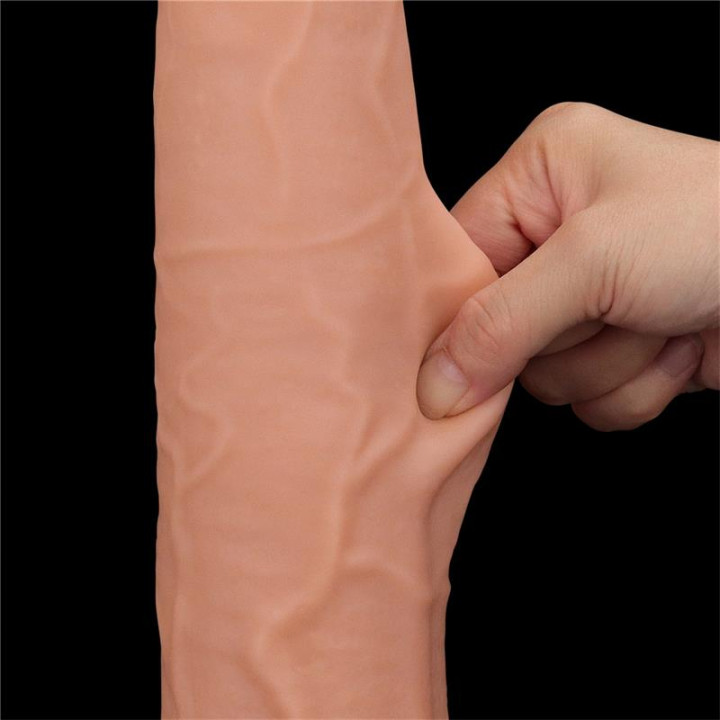 Dildo Dual Layer Piel Retractil 13.5 de Lovetoy | VibraZon