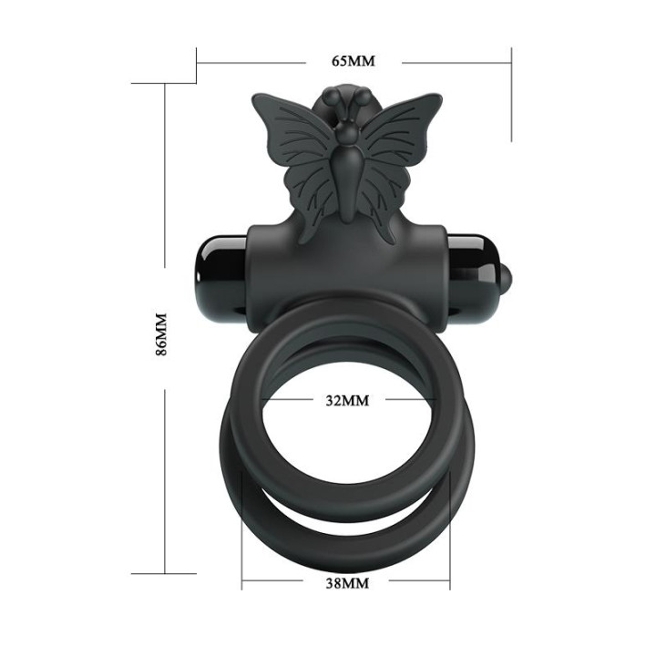 Anillo para el Pene Passionate Ring IX con Vibración de Prettylove | VibraZon