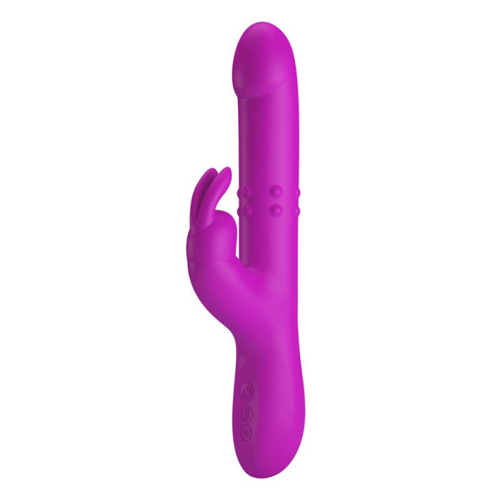 Reese Vibrador con Bolas Internas y Thrusting USB de Prettylove | VibraZon