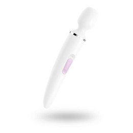 Masajeador Wand-er Woman Blanco y Dorado de Satisfyer | VibraZon