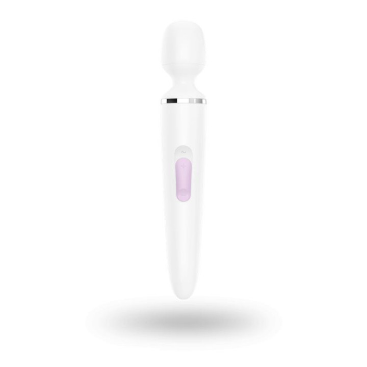 Masajeador Wand-er Woman Blanco y Dorado de Satisfyer | VibraZon