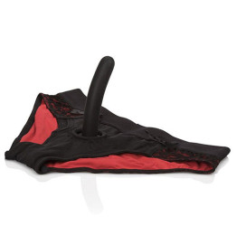 CALEXOTICS - SCANDAL SET DE BRAGUITAS ROJAS CON DILDO TALLA L/XL | VibraZon