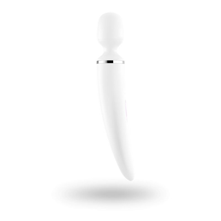 Masajeador Wand-er Woman Blanco y Dorado de Satisfyer | VibraZon