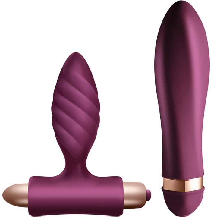 CLIMAXIMUM - DESIRE KIT VIBRADOR + PLUG ANAL TRENZADO | VibraZon