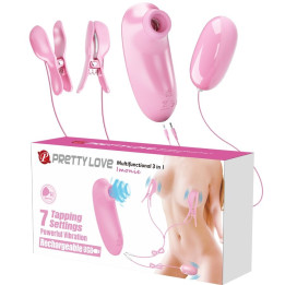 PRETTY LOVE - IMONIE SET MULTIFUNCIONAL 3 EN 1 CON SUCCIONADOR, PEZONES Y CLÍTORIS | VibraZon