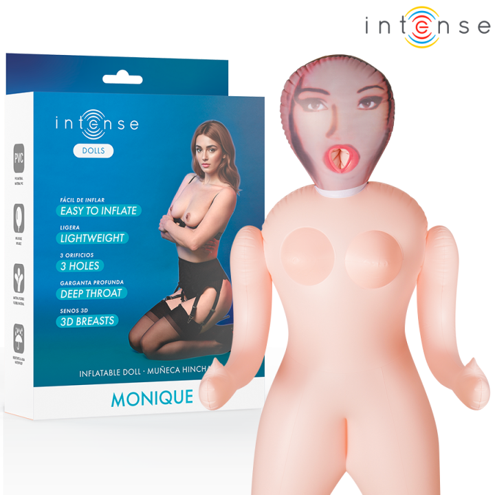 INTENSE DOLLS - MONIQUE MUÑECA HINCHABLE CON TRES ORIFICIOS | VibraZon