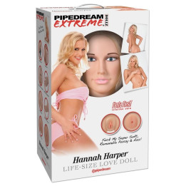 MUÑECA HINCHABLE TAMAÑO REAL CON CARA 3D, VAGINA Y ANO REALISTA + BOMBA | VibraZon