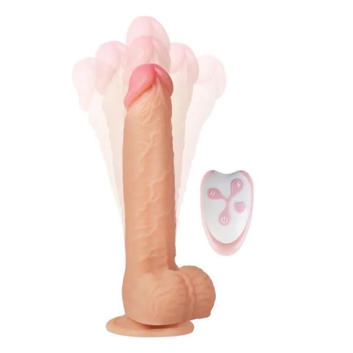 Cesur 3.0 Dildo Realista Vibración, Movimiento Ondulante, 360º y Telescópico Control Remoto USB de Centauro
