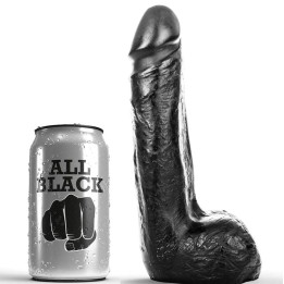 ALL NEGRO - DILDO REALÍSTICO NEGRO SUAVE 20 CM | VibraZon