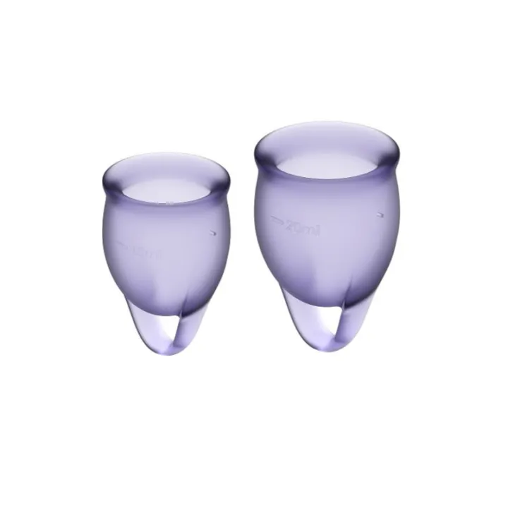 Copas Menstruales Feel Confident Lilla Pack de 2 de Satisfyer