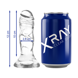 X RAY - CLEAR DILDO TRANSPARENTE 12 CM -O- 2.6 CM | VibraZon